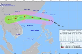 Тайфун «Рагаса» приближается к Восточному морю. (Фото: NCHMF)