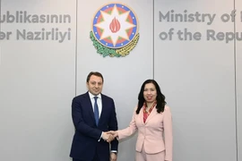 Заместитель министра иностранных дел Ле Тхи Тху Ханг и заместитель министра иностранных дел Азербайджана Эльнур Мамедов (Фото: https://baoquocte.vn)