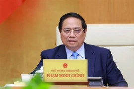 Премьер-министр Фам Минь Тьинь председательствовал на тематическом заседании Правительства по вопросам законодательства за июнь 2025 года (Фото: ВИА)