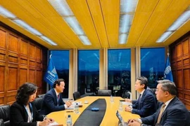 Посол Май Фан Зунг проводит рабочую встречу с представителями Всемирной организации интеллектуальной собственности (ВОИС) (Фото: ВИА)