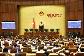 17 мая НС Вьетнама проголосовало за принятие резолюции НС о ряде специальных механизмов и политик, что стало прорывом в законотворчестве и правоприменении (Фото: ВИА)