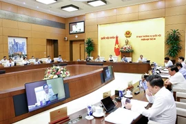 Председатель НС Чан Тхань Ман выступил с речью (Фото: ВИА)
