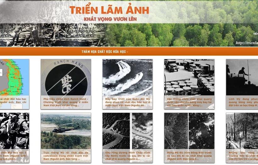 Фотовыставка “Стремление к восхождению” проводится онлайн на сайте trienlamdacam.vn. (Фото: Корр./Vietnam +)
