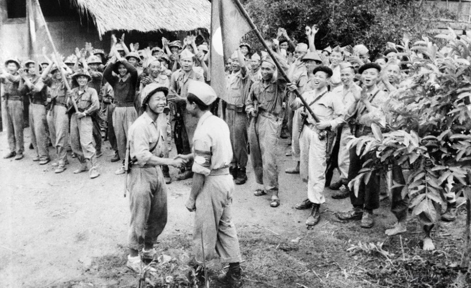 Лаосско-вьетнамская коалиция во время сопротивления французам, 1950 год (Фото: Архив/ВИА)
