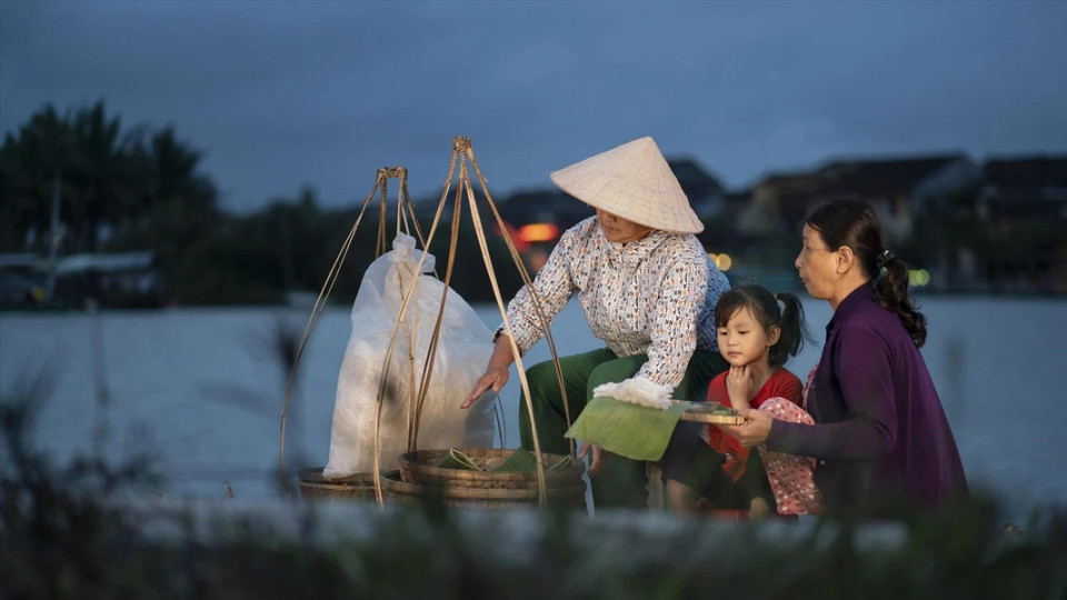 Banh dap (баньдап), или banh trang dap (бань чанг дап), - традиционное блюдо Хойана. (Фото: ВИА)