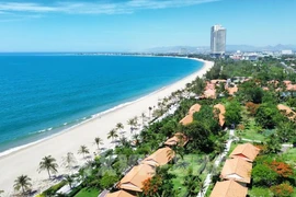 Красота пляжа Ниньчы — Биньшон (кварталы Ниньчы и Донгхай, провинция Кханьхоа). (Фото: ВИА)