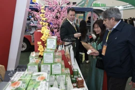 Посетители осматривают стенды на Весенней ярмарке 2026. (Фото: ВИА)