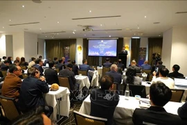 Министр промышленности и торговли Нгуен Хонг Зиен выступает на форуме. (Фото: ВИА)