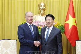 Президент государства Лыонг Кыонг принял помощника президента России, председателя Морского совета Российской Федерации Николая Патрушева. (Фото: ВИА)