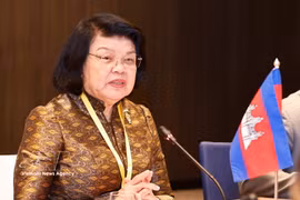 Председатель Национальной ассамблеи Королевства Камбоджа Самдек Кхуон Судари. Фото: ВИА