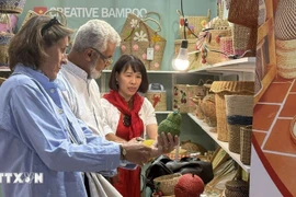 Покупатели знакомятся с продукцией на стенде вьетнамского предприятия.(Фото: ВИА)