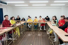 Общий вид программы, посвящённой Международному женскому дню 8 марта, вьетнамской общины региона Кюсю (Япония). (Фото: ВИА)