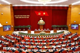 Открывающее заседание пленума ЦК КПВ XIII созыва. (Фото: ВИА)