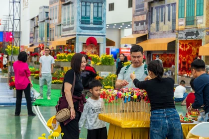 Пространство «Квинтэссенция осени Ханоя» на Осенней ярмарке. Фото: ВИА.