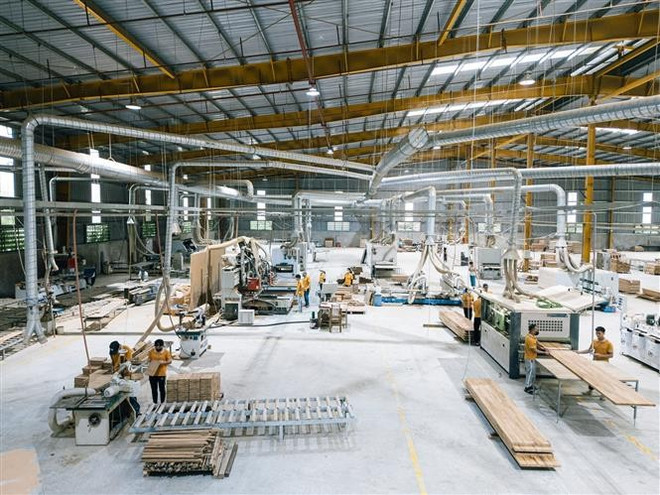 Компания Bambo King Vina JSC, промышленный кластер Байбуи, коммуна Линьшон (провинция Тханьхоа), инвестирует в модернизацию оборудования и повышение мощности по переработке древесины (Фото: ВИА) anh-6-9749.jpg