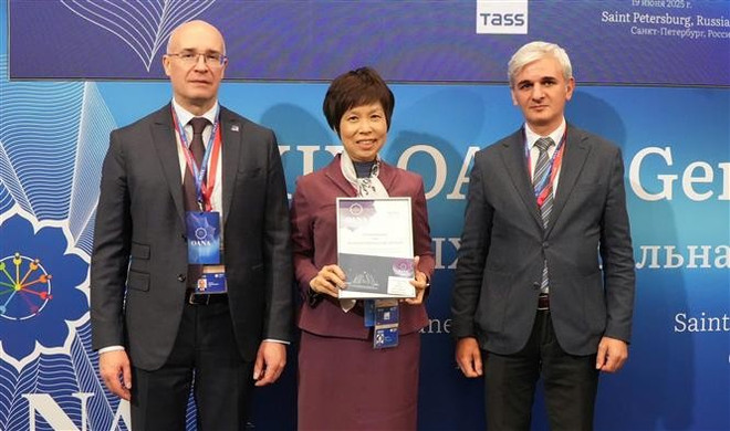 ВИА получил две награды OANA (Фото: ВИА) vna-potal-dau-an-tai-dai-hoi-dong-to-chuc-cac-hang-thong-tan-chau-a-lan-thu-19-8102312.jpg