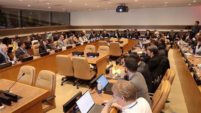 Общий вид семинара (Фото: ВИА) vna-potal-viet-nam-thuc-day-cac-buoc-chuan-bi-cho-viec-thuc-thi-hieu-qua-hiep-dinh-bbnj-8380809.jpg