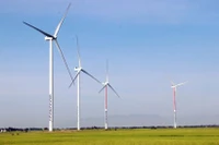 Ветроэнергетический проект Hanbaram в общине Бакфонг Ниньтхуан). (Фото: ВИА)