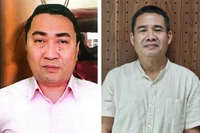 Обвиняемый Ле Чунг Кхоа (слева) и обвиняемый До Ван Нга (справа). (Фото: bocongan.gov.vn)