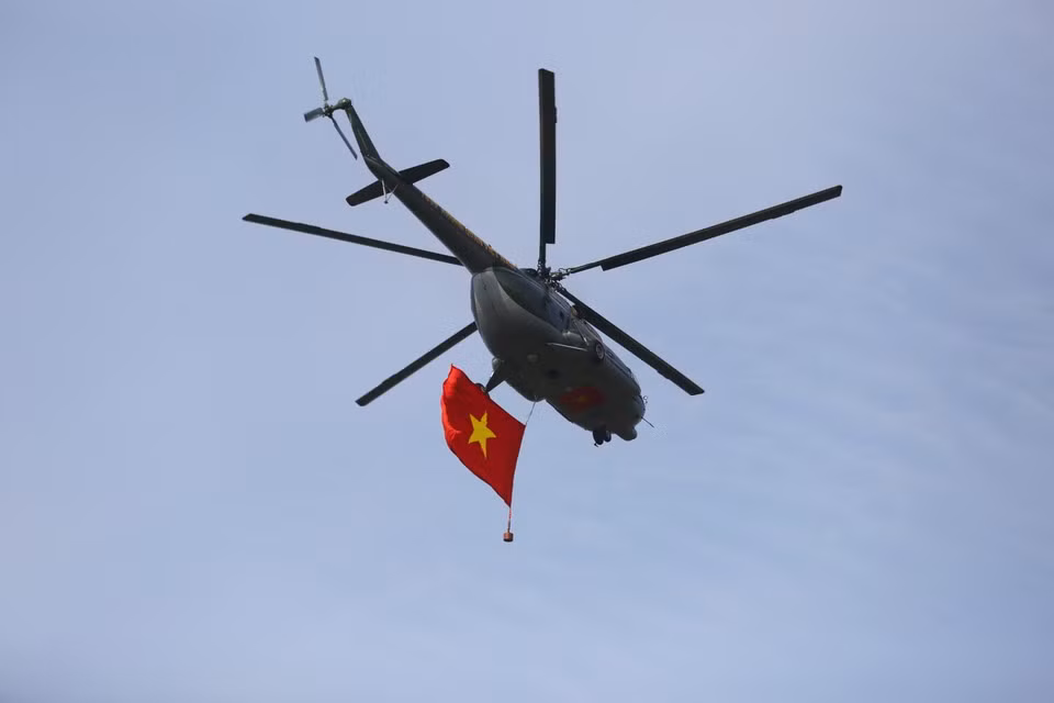 Яркое проявление патриотизма в небе во время тренировки. (Фото: ВИA)