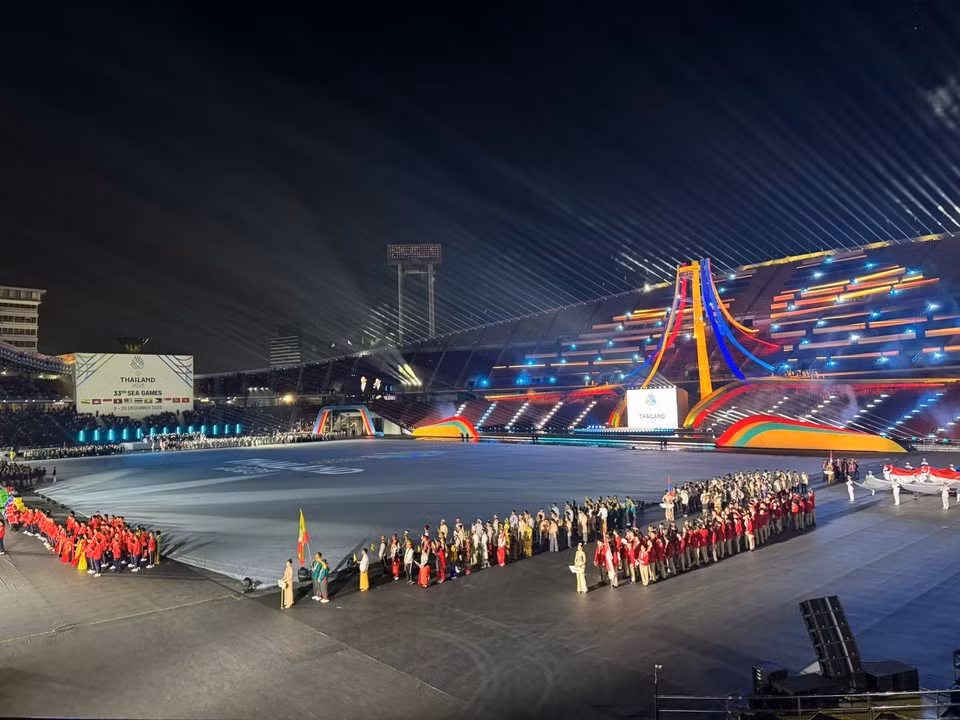 С посланием «Мы едины» церемония открытия SEA Games 33 обещает стать яркой культурной феерией. Фото: Минь Куиет - специальный корреспондент ВИА в Таиланде.