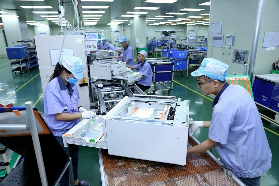 EVA Precision Industries Co., Ltd., инвестиционная компания из Гонконга (Китай), расположенная в промышленном парке и городском районе VSIP Хайфон, специализируется на производстве электронных компонентов для офисной техники. (Фото: ВИA)