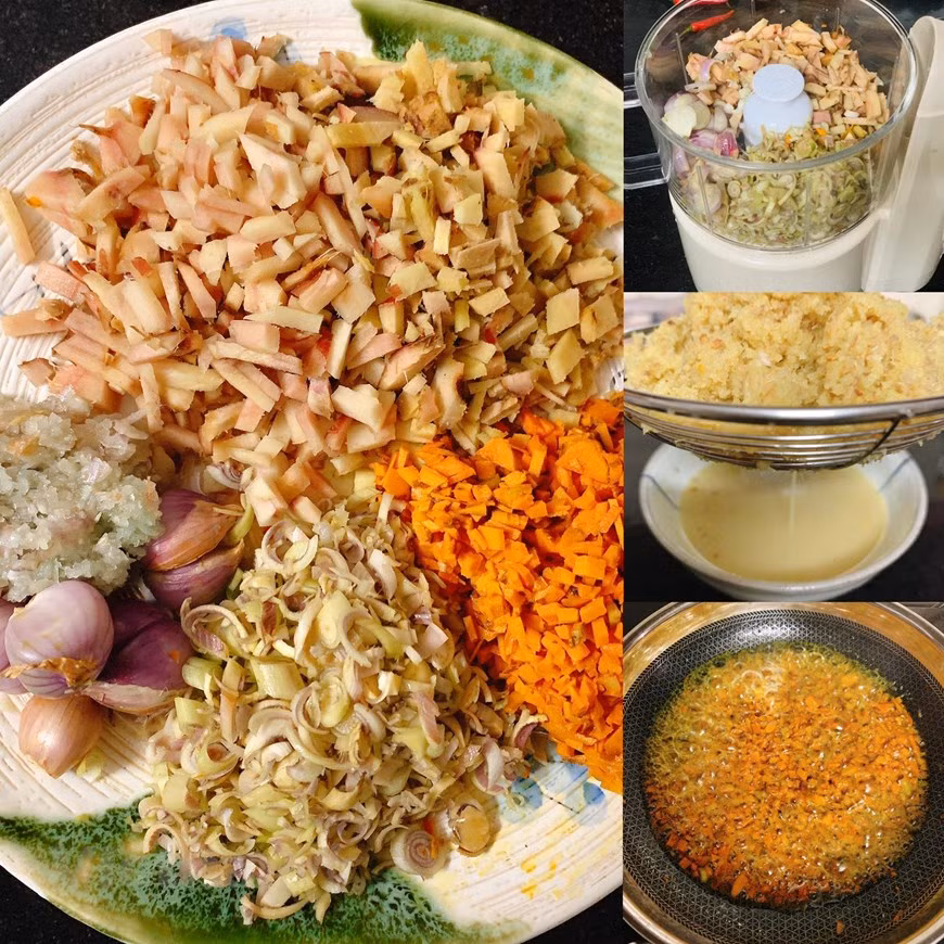 Ча-ка Лавонг - знаменитая жареная рыба Ханоя с куркумой и укропом. Это блюдо также известно под названием Чк-ка Ханой, Ча-ка Тханглонг или сокращенно Ча-ка, я думаю о вьетнамской кухне, на ум не приходят куркума и укроп. На самом деле, я думаю, что это единственное вьетнамское блюдо, в котором используется укроп. Я редко ем укроп. Обычно это гарнир к моей приправленной яичнице. Я бы никогда не подумал, что есть укроп горстью было бы очень аппетитно, но я был приятно удивлен использованием укропа (и куркумы) в этом блюде. Есть Ча-ка Лавонг не только вкусно, но и весело, потому что это включает в себя приготовление пищи на столе и “сборку блюда” своими руками. Блюдо и все его ингредиенты сложны по вкусу и текстуре, но при этом гармонично сочетаются. (Фото: Vietnam+)