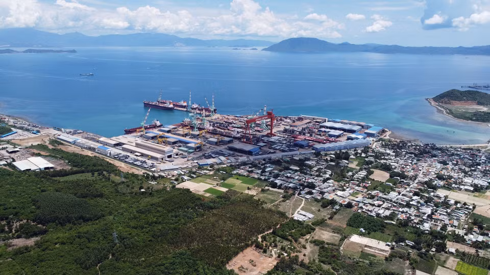 Экономическая зона Ванфонг площадью около 2300 га с морскими портами, аэропортами и центрами логистических услуг. (Фото: ВИА)