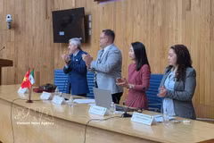 Руководитель Торгового представительства Вьетнама в Мексике Нгуен Тхи Чанг на мероприятии. Фото: ВИА.