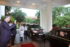 Генеральный секретарь То Лам проводил Председателя Государственной Думы России Вячеслава Володина. Фото: ВИА.