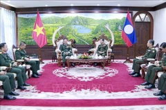 Укрепление сотрудничества в области обороны между Вьетнамом и Лаосом. Фото: ВИА.