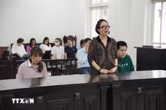 Подсудимая То Лан Фыонг даёт показания в суде. Фото: ВИА.
