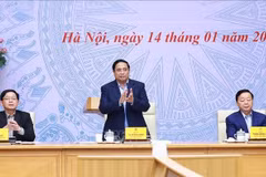 Премьер-министр Фам Минь Тьинь председательствует на шестом заседании Руководящего комитета по реализации обязательств Вьетнама на COP26. Фото: ВИА.