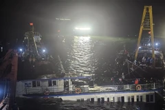 К 2:00 часам ночи 20 июля компетентные органы приступили к откачке воды из судна с целью последующего буксирования к берегу. Фото: ВИА.