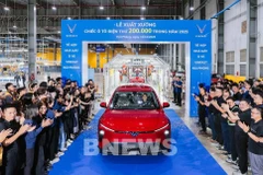 Завод VinFast выпустил 200-тысячный электромобиль в 2025 году. Фото: ВИА.