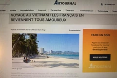 По данным сайта air-journal.fr, большинство туристов, вернувшихся во Францию, рекомендуют друзьям выбрать Вьетнам благодаря гармоничному сочетанию культуры, природы и местного образа жизни. Фото: ВИА.