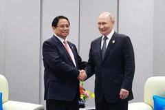 Премьер-министр Фам Минь Тьинь встретился с президентом РФ Владимиром Путиным. (Фото: ВИА)