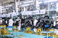 Производственная линия компании Honda Vietnam на территории промышленного парка Донгван II. Фото: ВИА.