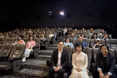 Обстановка на премьере фильма «Дао, фо и пианино» в Гонконге. Фото: ВИА.