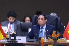 Премьер-министр Фам Минь Тьинь выступает на пленарном заседании саммита G20. Фото: ВИА.