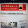 Статья французской газеты Le Monde посвящена нынешним высоким темпам роста экономики Вьетнама, в которой электронная коммерция становится не только новой потребительской тенденцией, но и важным драйвером экономического развития страны. (Фото: ВИА).