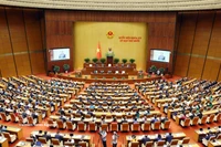 Общий вид торжественного открытия 10-й сессии Национального собрания XV созыва. (Фото: ВИА).