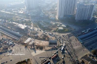 Проект транспортной развязки Анфу является местом пересечения ключевых транспортных артерий, таких как подъездная дорога к автомагистрали Хошимин – Лонгтхань – Заузяй, магистрали Май Тьи Тхо и Лыонг Динь Куа, а также системы соединения с районом портов Катлай – Фухыу. (Фото: ВИА).