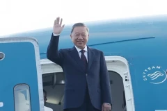 Президент Вьетнама То Лам отправляется с государственным визитом в Лаос и Камбоджу. (Фото: ВИА)