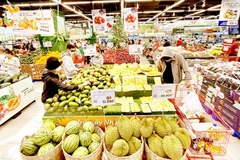 Вьетнамская сельскохозяйственная продукция реализуется в системе супермаркетов ММ Мега Маркет. (Фото: sggp.org.vn)