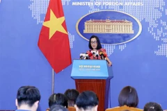 Заместитель официального представителя Министерства иностранных дел Фам Тху Ханг ответила на вопросы журналистов. (Фото: Фыонг Уен/опубликовано ВИА)