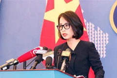 Заместитель официального представителя МИД Фам Тху Ханг провела очередную майскую пресс-конференцию. (Фото: ВИА)