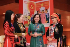 Женщины-делегаты на XIII всевьетнамском съезде партии (Фото: ВИА) 