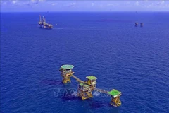 Нефтяные вышки на месторождении Батьхо вьетнамско-российского совместного предприятия "Вьетсовпетро". (Фото: Хи Хунг/ВИА)