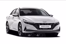 Компания Hyundai представила новую модель Avante Hybrid в Сеуле, Республика Корея, 13 августа 2020 года. Фото: YONHAP/ВИА.
